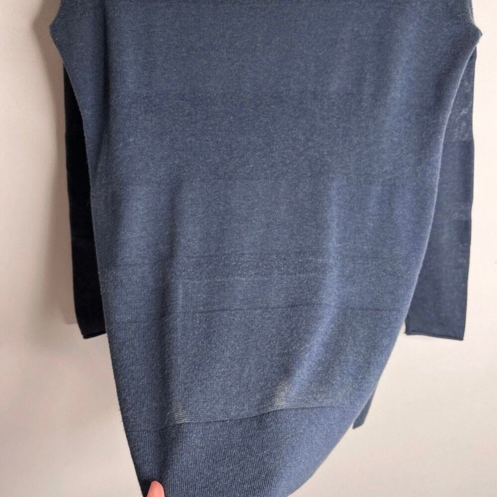 Lou & Grey Women's Shadowstripe Sweater Tunic Size XS Blue Long Sleeve Boat Neck - Picture 6 of 10